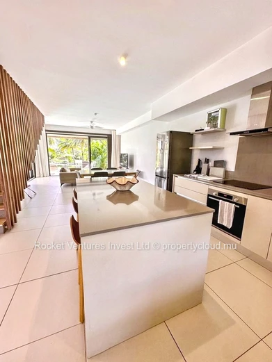 Duplex beachfront 4 bedrooms in Grand Gaube