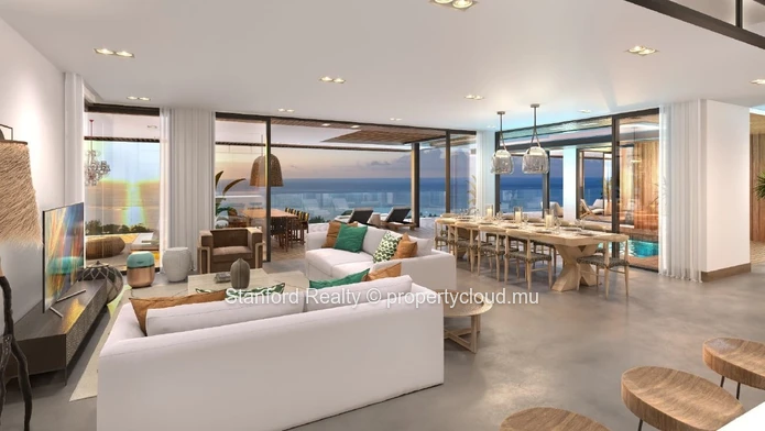 Luxury Penthouse for Sale - 4 Bedrooms, Tamarin, West Mauritius