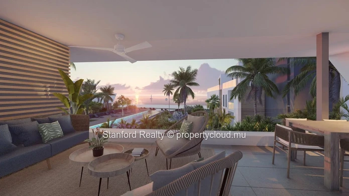 Prestigious Beachfront Penthouse for Sale – 3 En-Suite Bedrooms, Black River, West